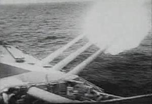 Admiral Scheer fires