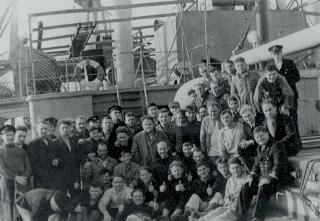 Jervis Bay survivors aboard the Stureholm